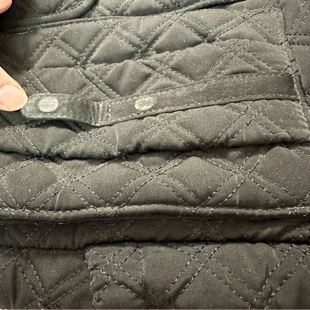 Vera Bradley Black Quilted Campus Back-pack Microfiber - Picture 10 of 14